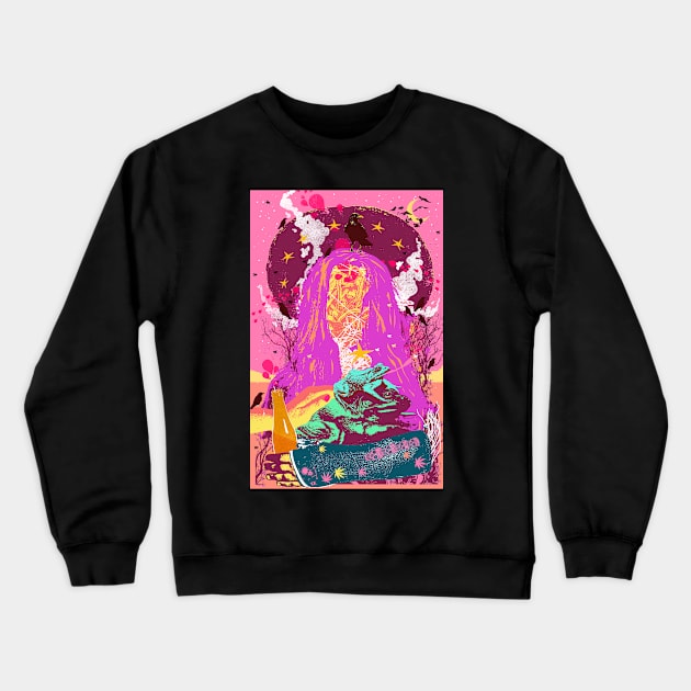 WITCHY VIBES Crewneck Sweatshirt by Showdeer